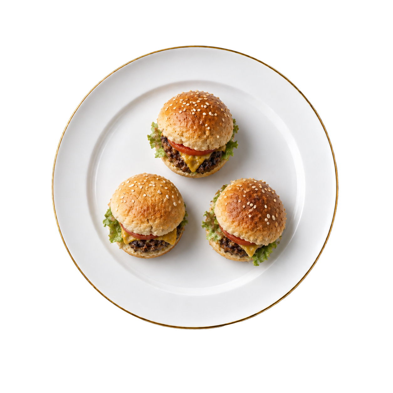 Mini Hamburger sunumu