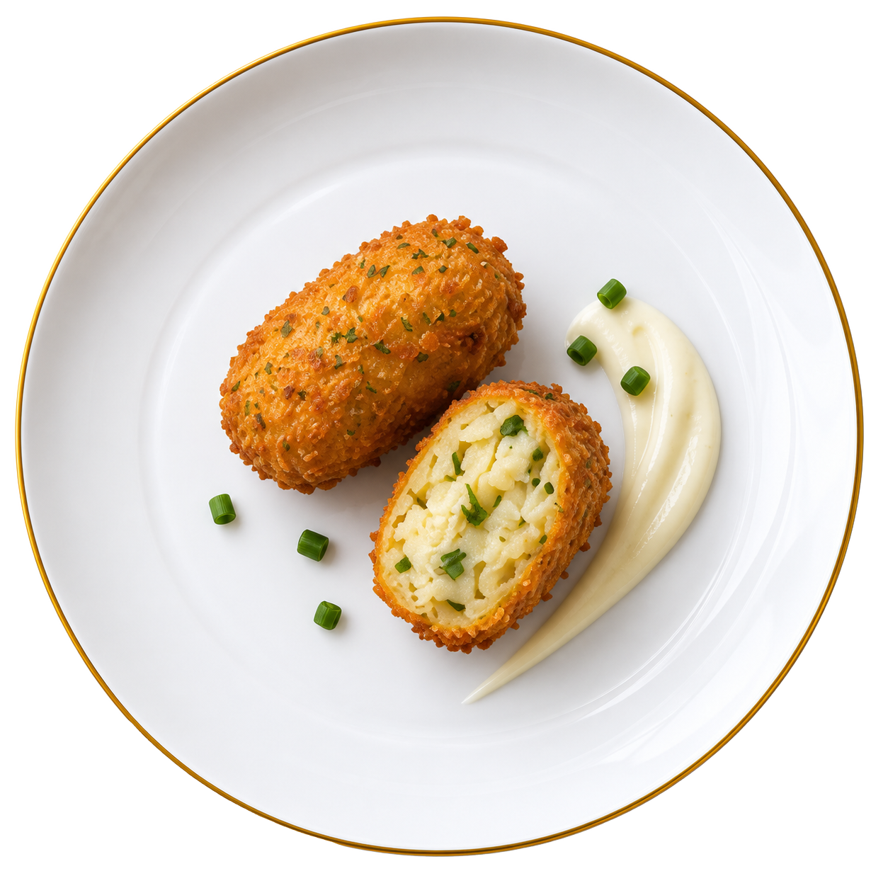 Patates Kroket sunumu